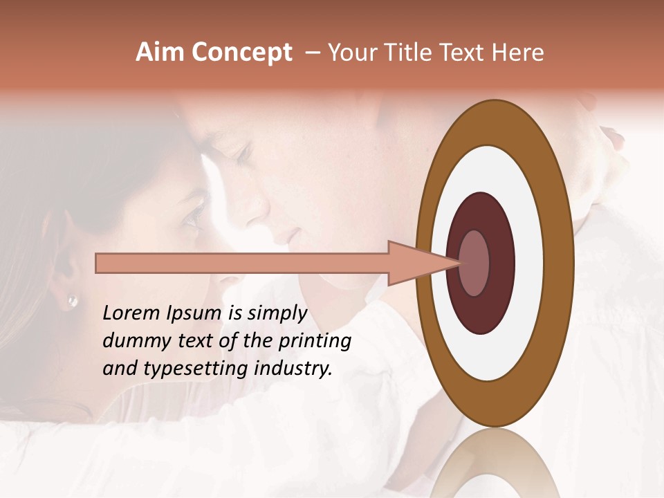 A Man And A Woman Embracing Each Other PowerPoint Template