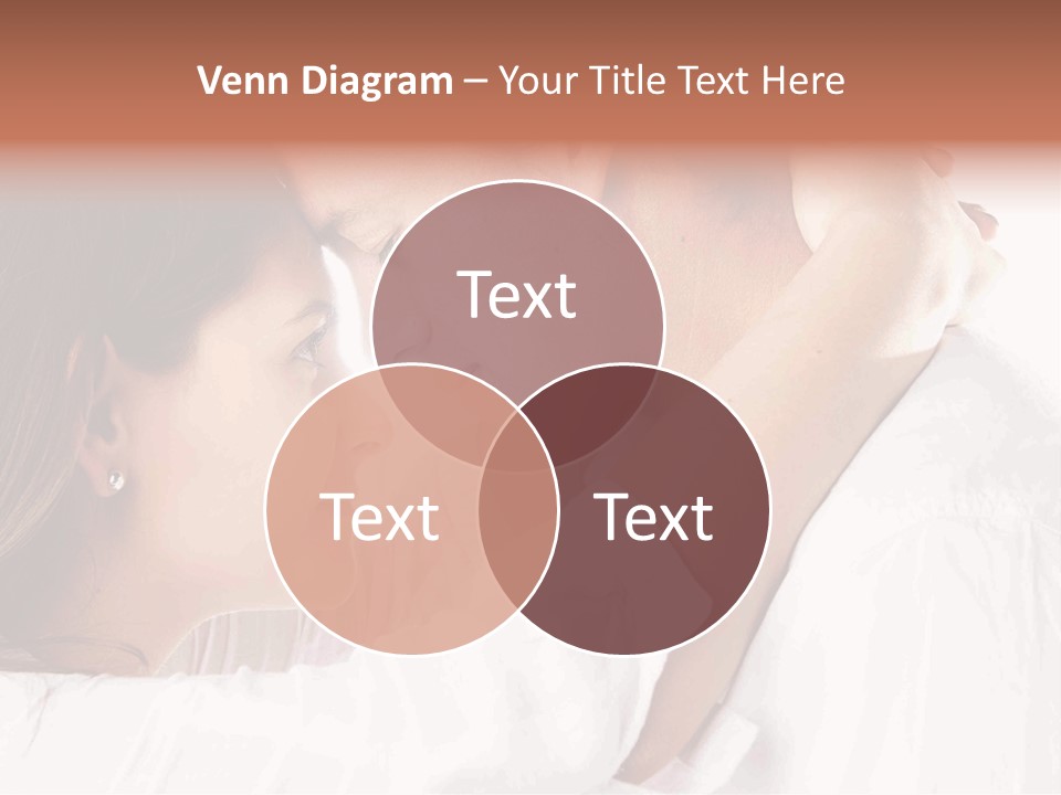 A Man And A Woman Embracing Each Other PowerPoint Template