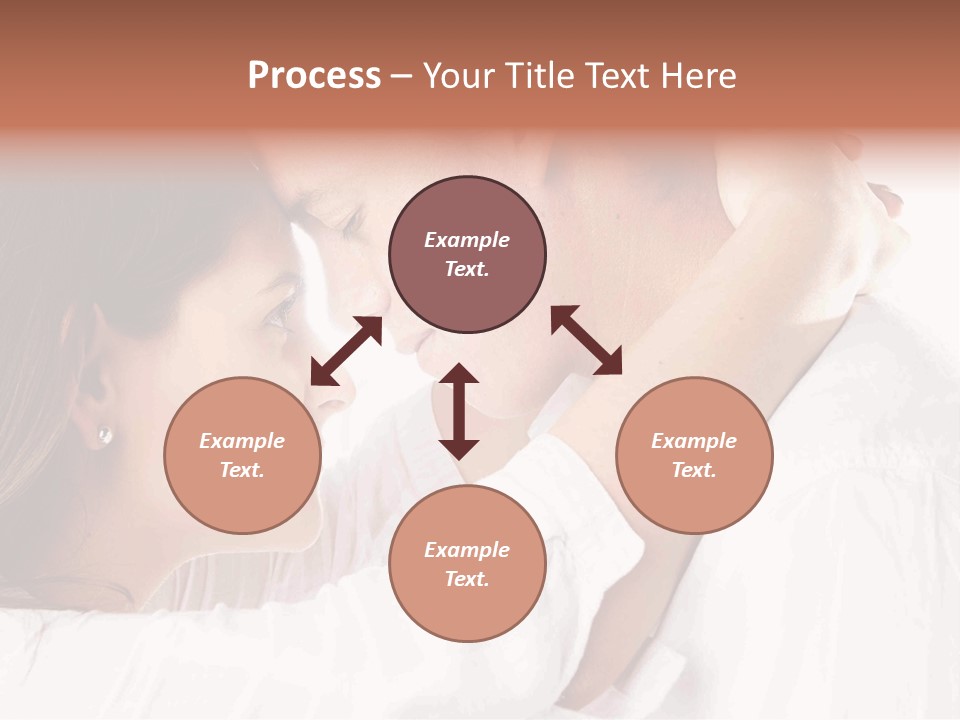 A Man And A Woman Embracing Each Other PowerPoint Template