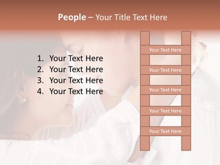 A Man And A Woman Embracing Each Other PowerPoint Template