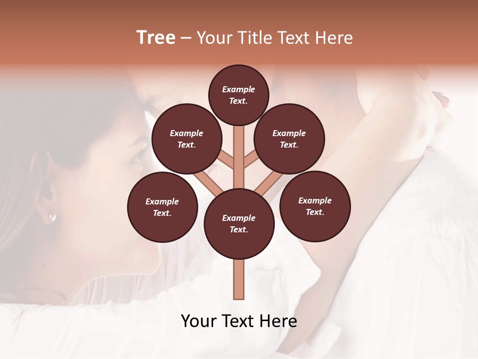 A Man And A Woman Embracing Each Other PowerPoint Template