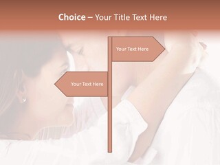 A Man And A Woman Embracing Each Other PowerPoint Template