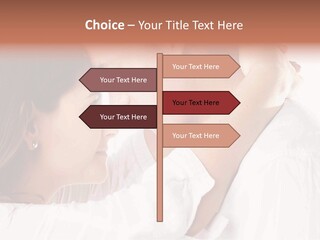 A Man And A Woman Embracing Each Other PowerPoint Template
