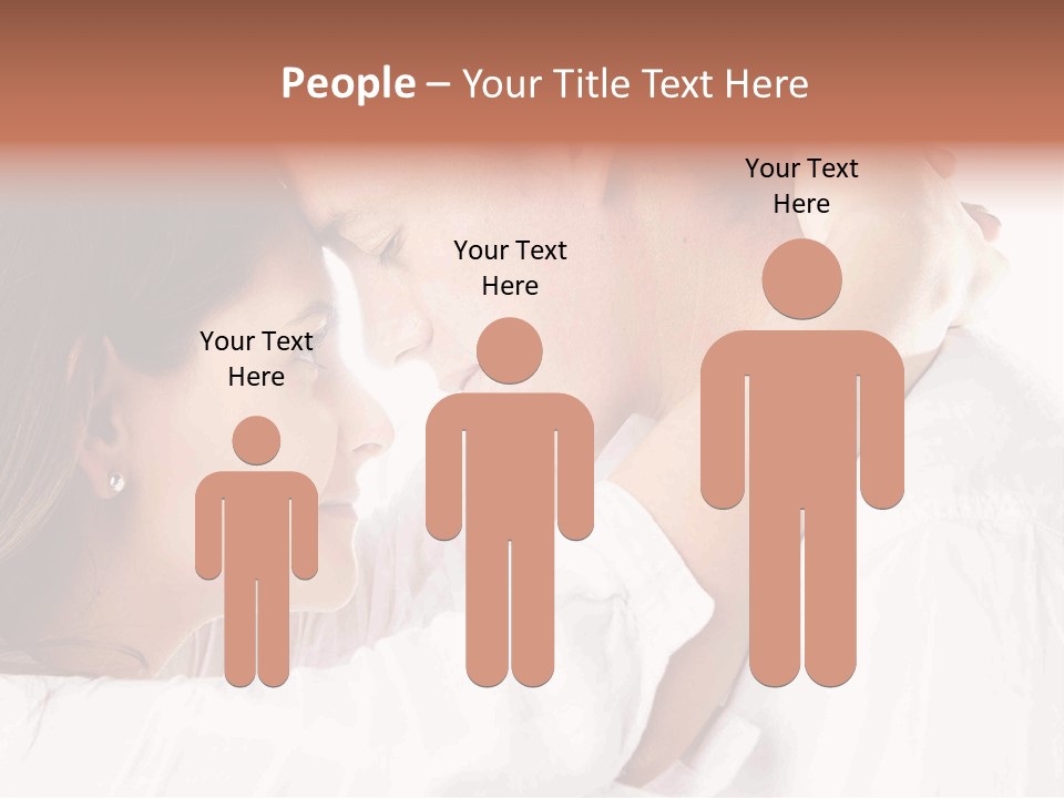 A Man And A Woman Embracing Each Other PowerPoint Template
