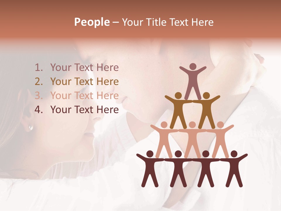 A Man And A Woman Embracing Each Other PowerPoint Template