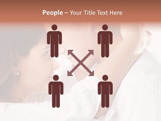 A Man And A Woman Embracing Each Other PowerPoint Template