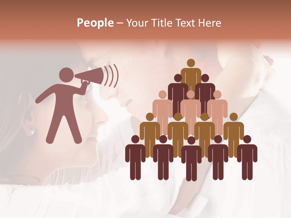 A Man And A Woman Embracing Each Other PowerPoint Template