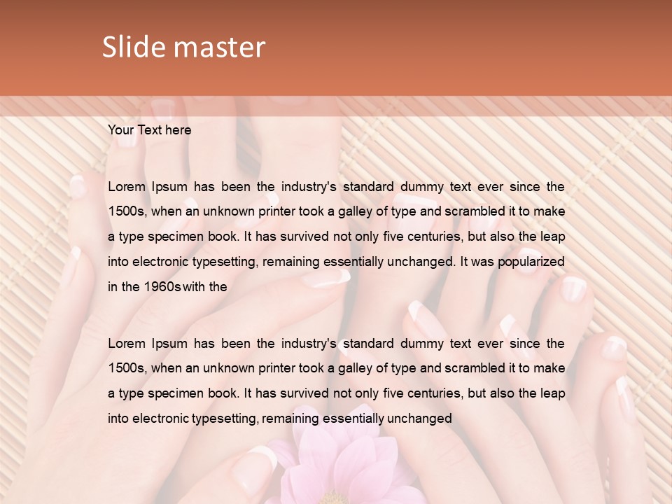 People Legs Pedicure PowerPoint Template