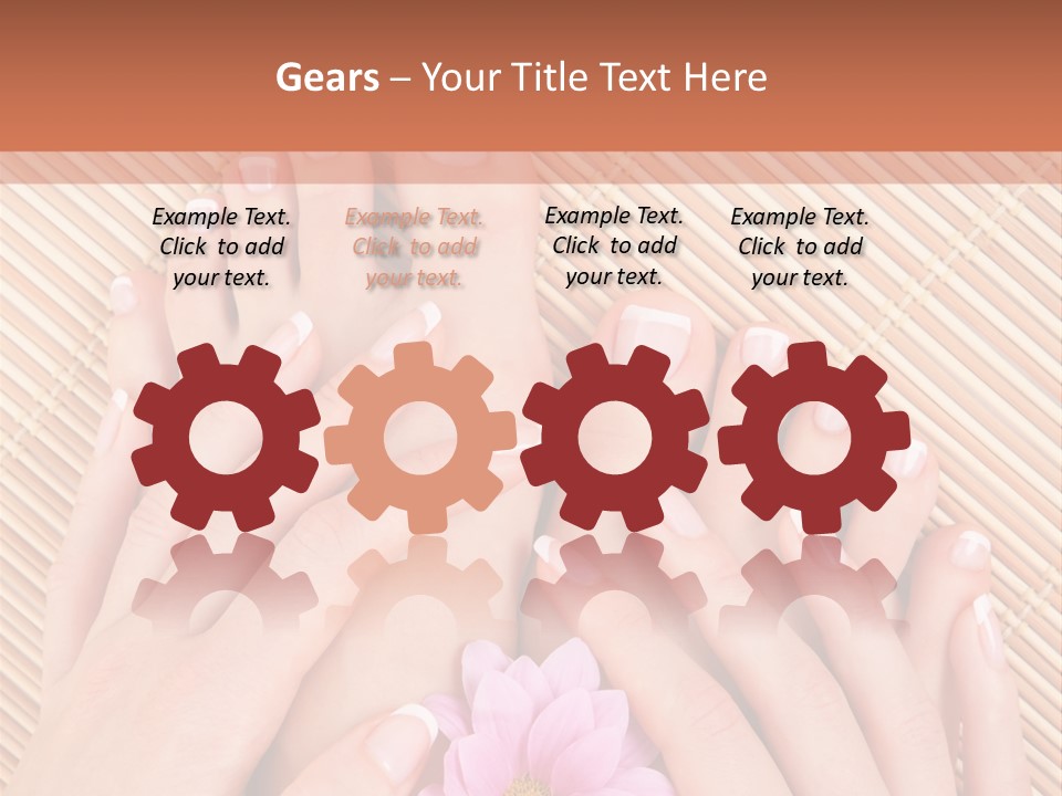 People Legs Pedicure PowerPoint Template