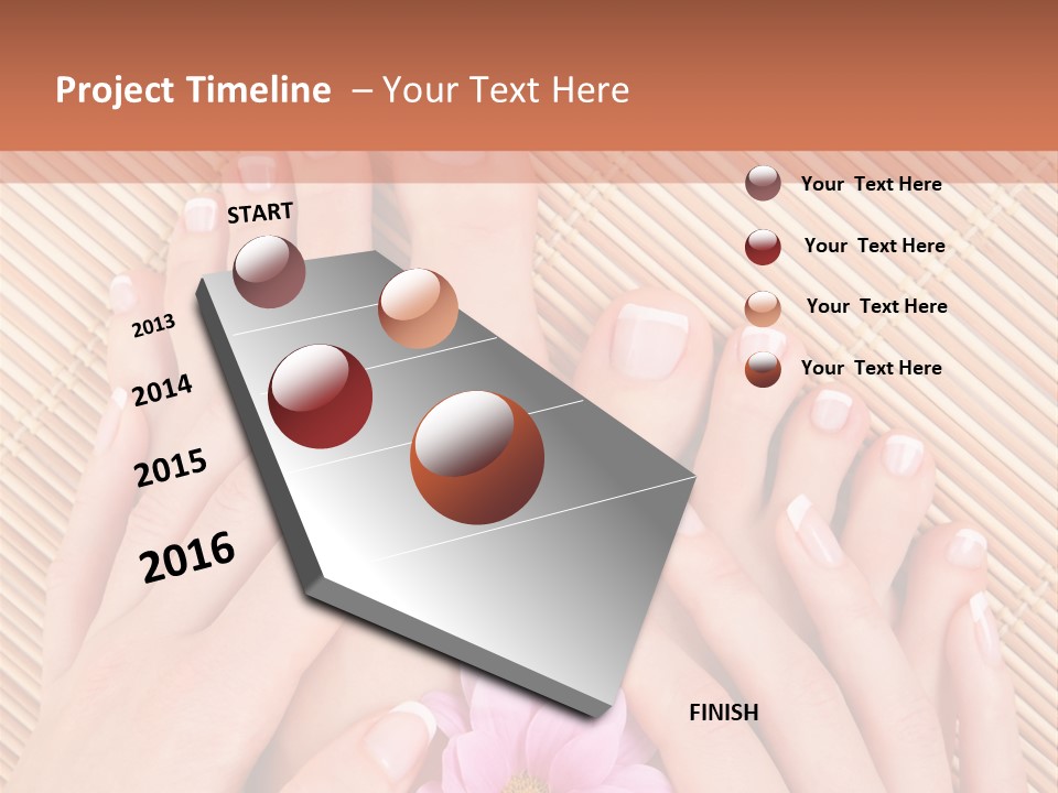 People Legs Pedicure PowerPoint Template