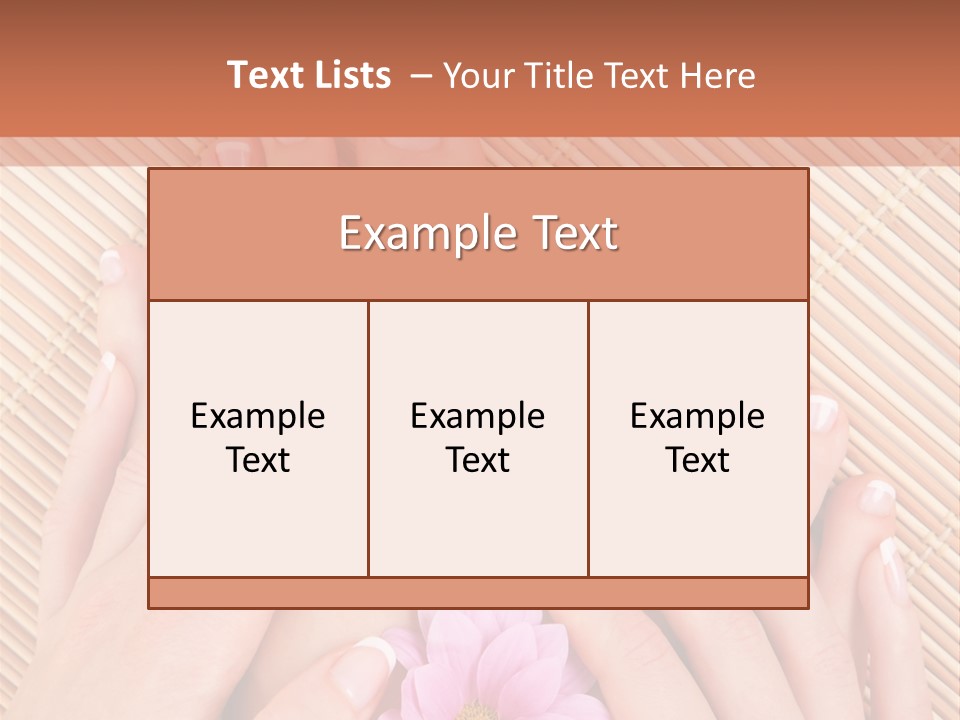 People Legs Pedicure PowerPoint Template