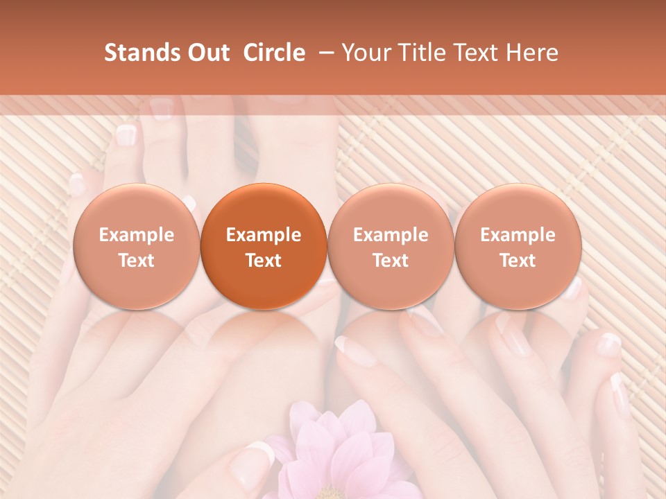 People Legs Pedicure PowerPoint Template