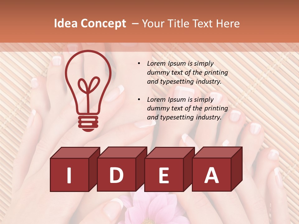 People Legs Pedicure PowerPoint Template