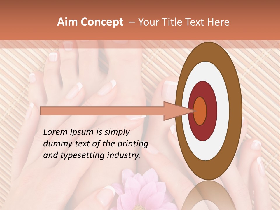 People Legs Pedicure PowerPoint Template