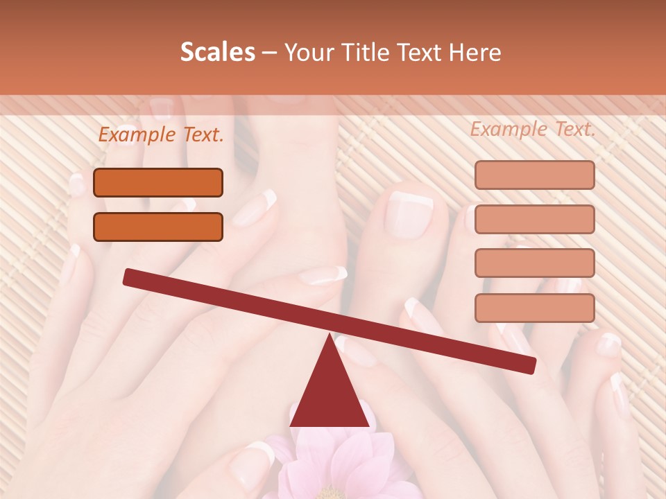 People Legs Pedicure PowerPoint Template