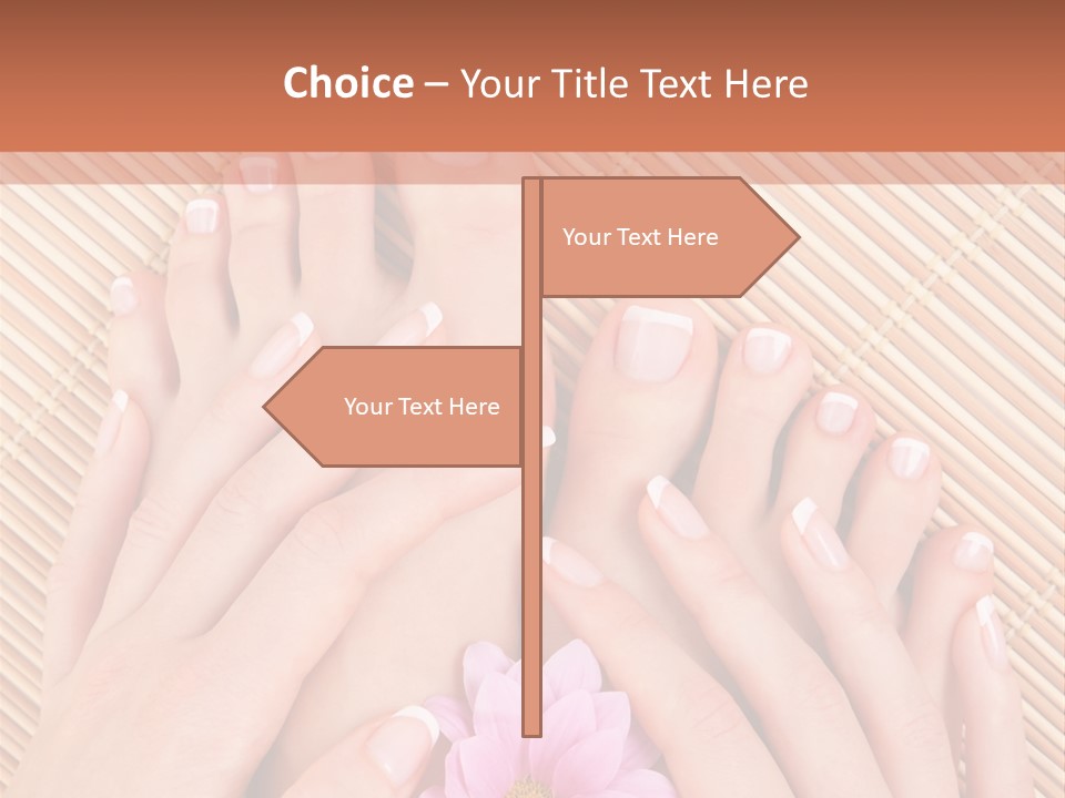 People Legs Pedicure PowerPoint Template