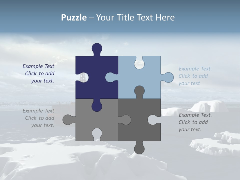 Well Warming Rig PowerPoint Template