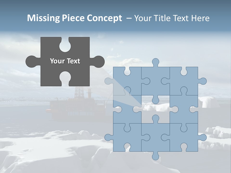 Well Warming Rig PowerPoint Template