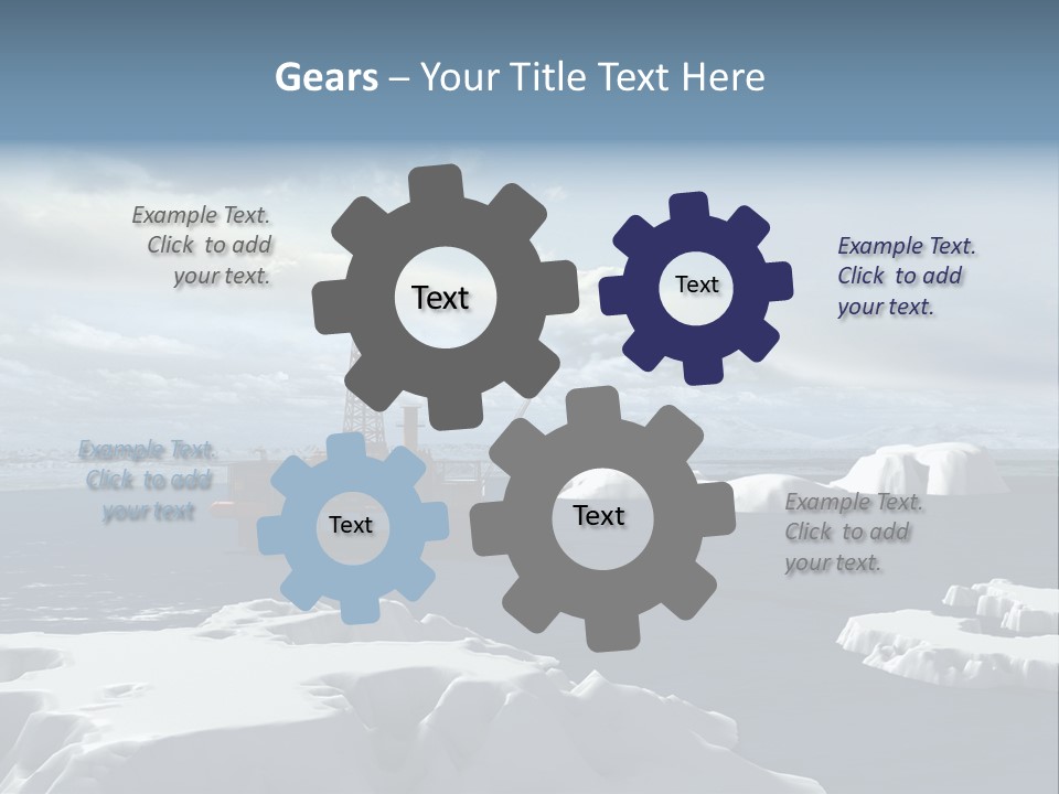 Well Warming Rig PowerPoint Template