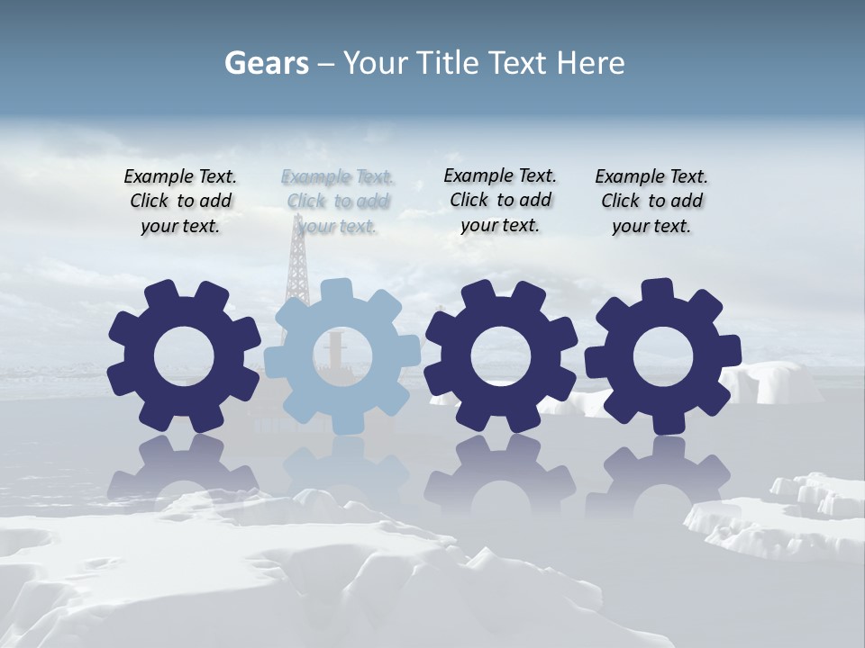 Well Warming Rig PowerPoint Template