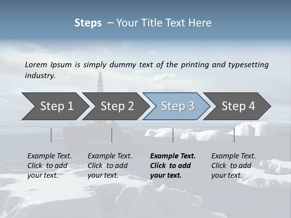 Well Warming Rig PowerPoint Template