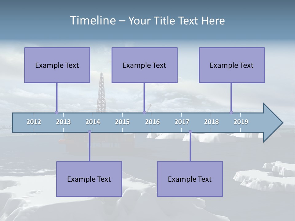 Well Warming Rig PowerPoint Template