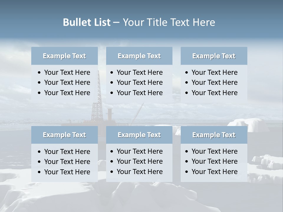 Well Warming Rig PowerPoint Template