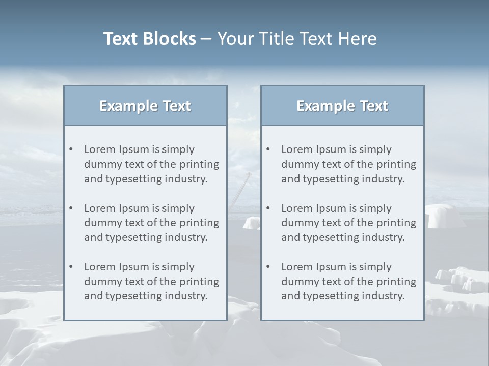 Well Warming Rig PowerPoint Template