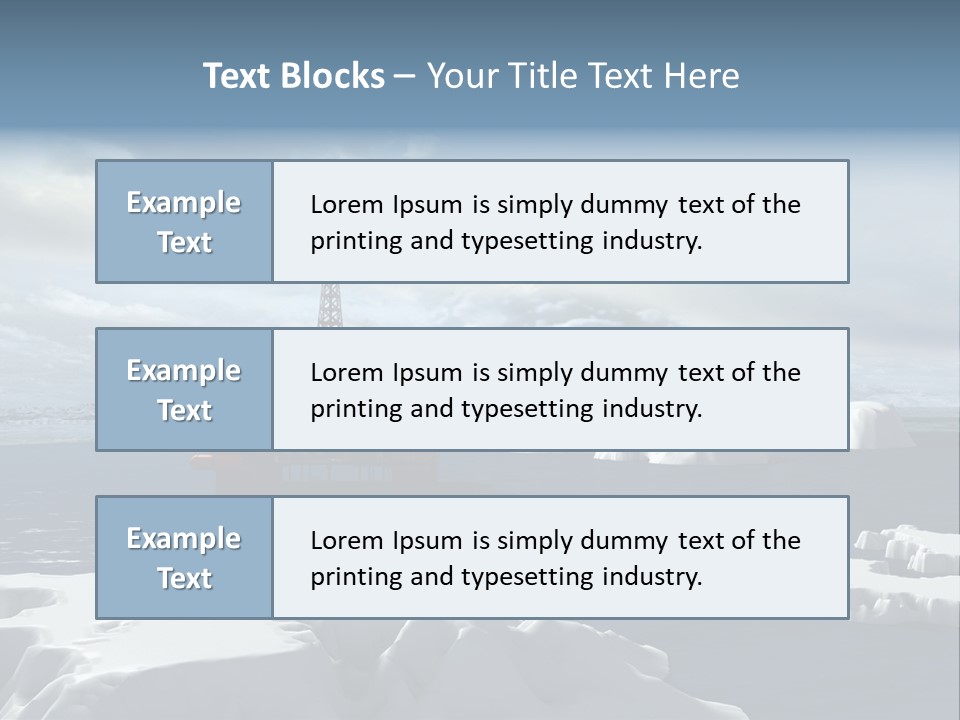 Well Warming Rig PowerPoint Template