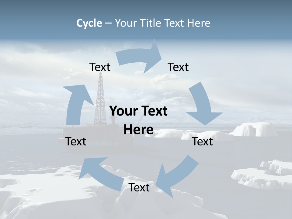 Well Warming Rig PowerPoint Template