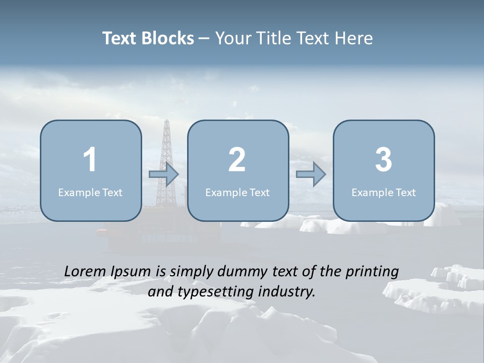 Well Warming Rig PowerPoint Template