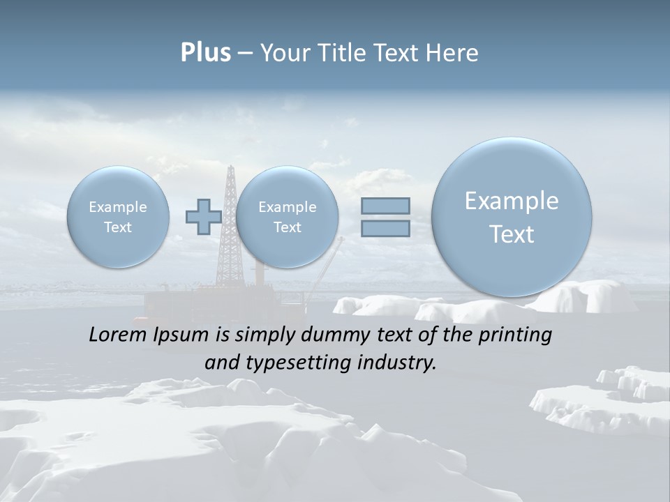 Well Warming Rig PowerPoint Template