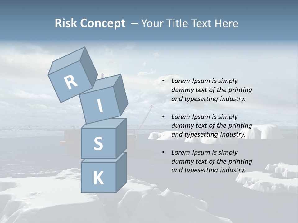 Well Warming Rig PowerPoint Template