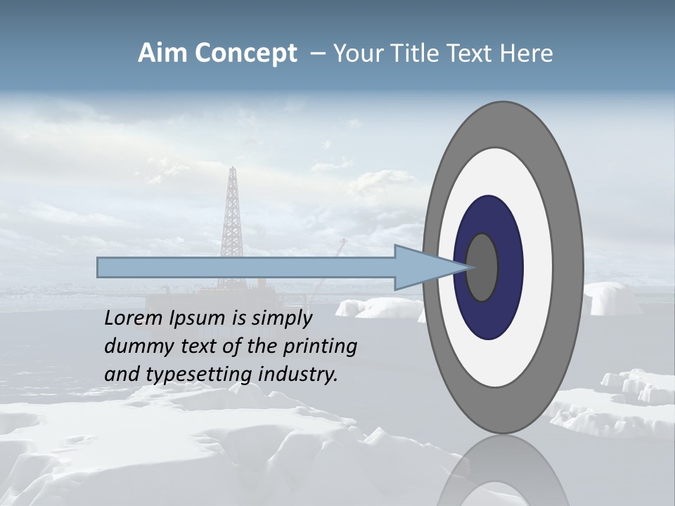 Well Warming Rig PowerPoint Template