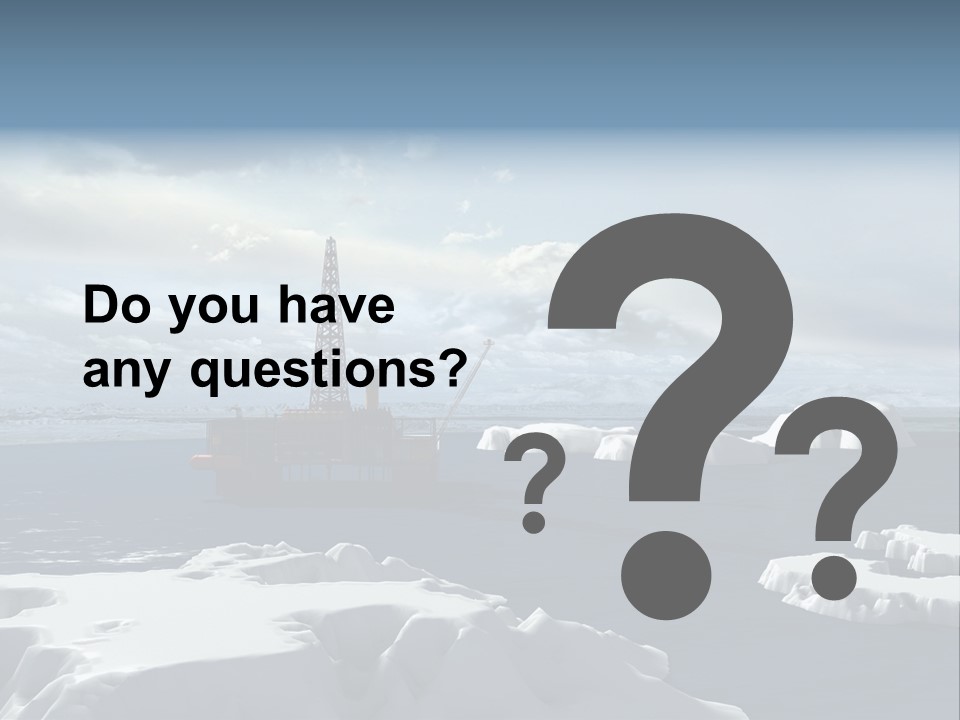 Well Warming Rig PowerPoint Template