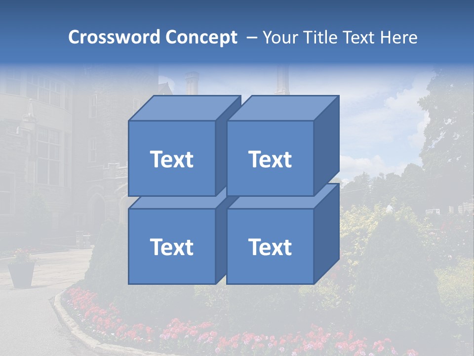 Castle Flowers Casa Loma PowerPoint Template