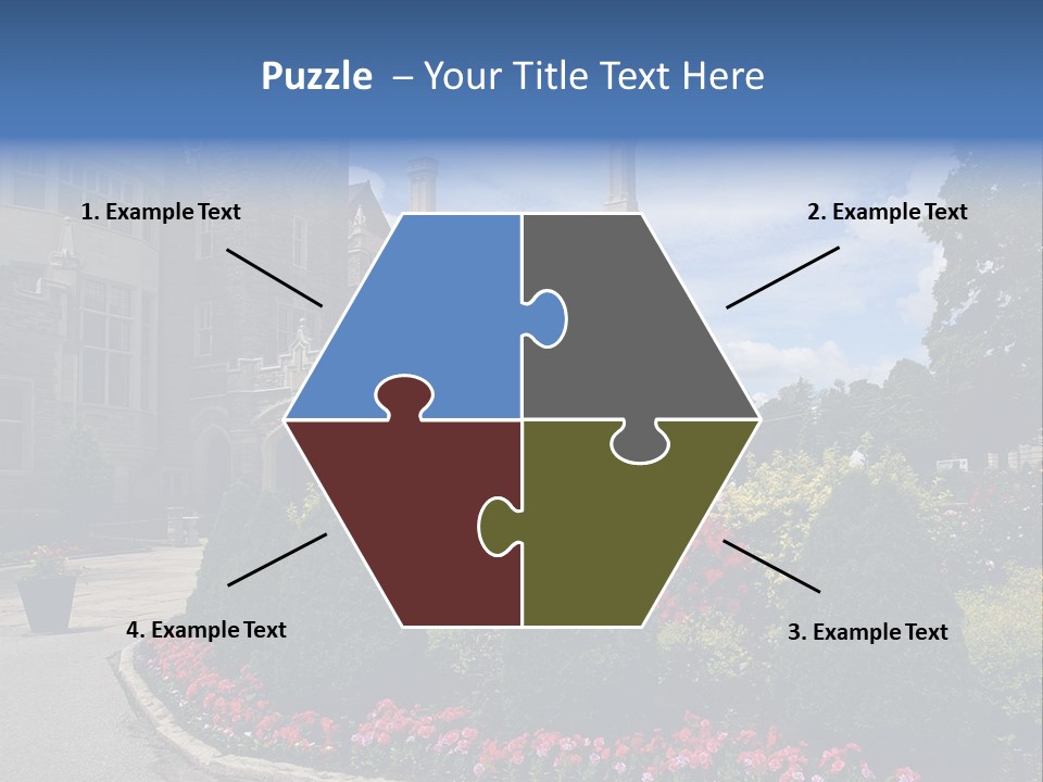 Castle Flowers Casa Loma PowerPoint Template