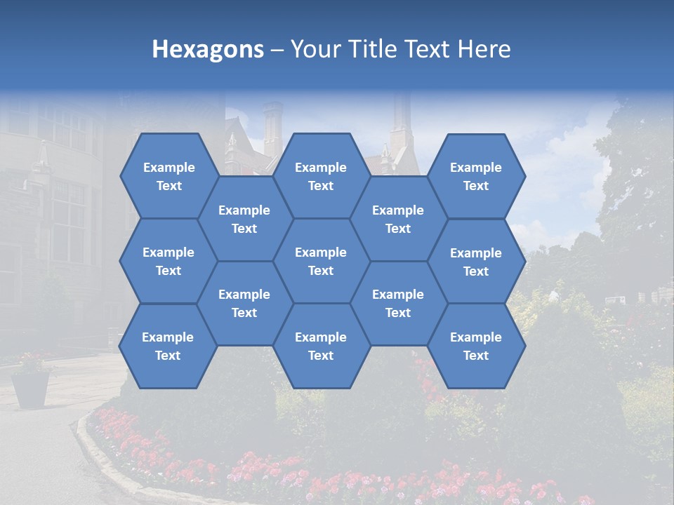 Castle Flowers Casa Loma PowerPoint Template