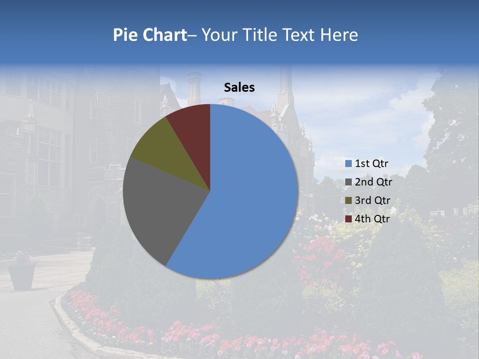 Castle Flowers Casa Loma PowerPoint Template