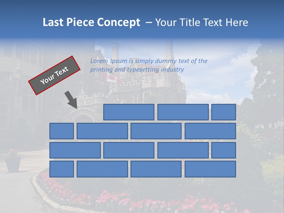 Castle Flowers Casa Loma PowerPoint Template