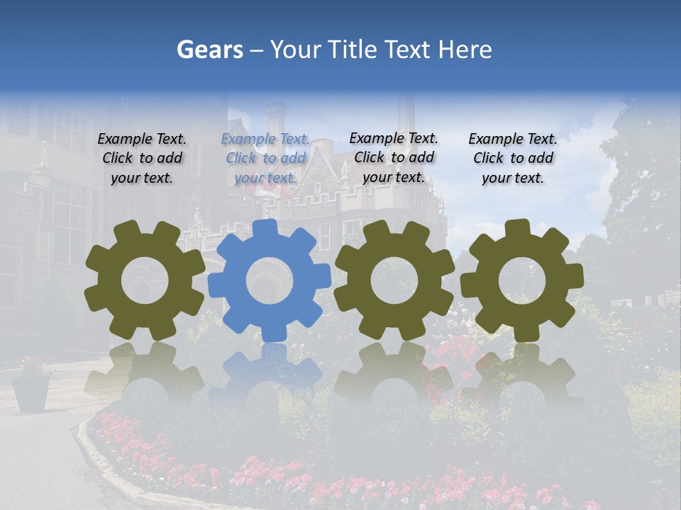 Castle Flowers Casa Loma PowerPoint Template