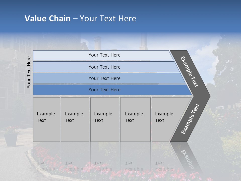 Castle Flowers Casa Loma PowerPoint Template
