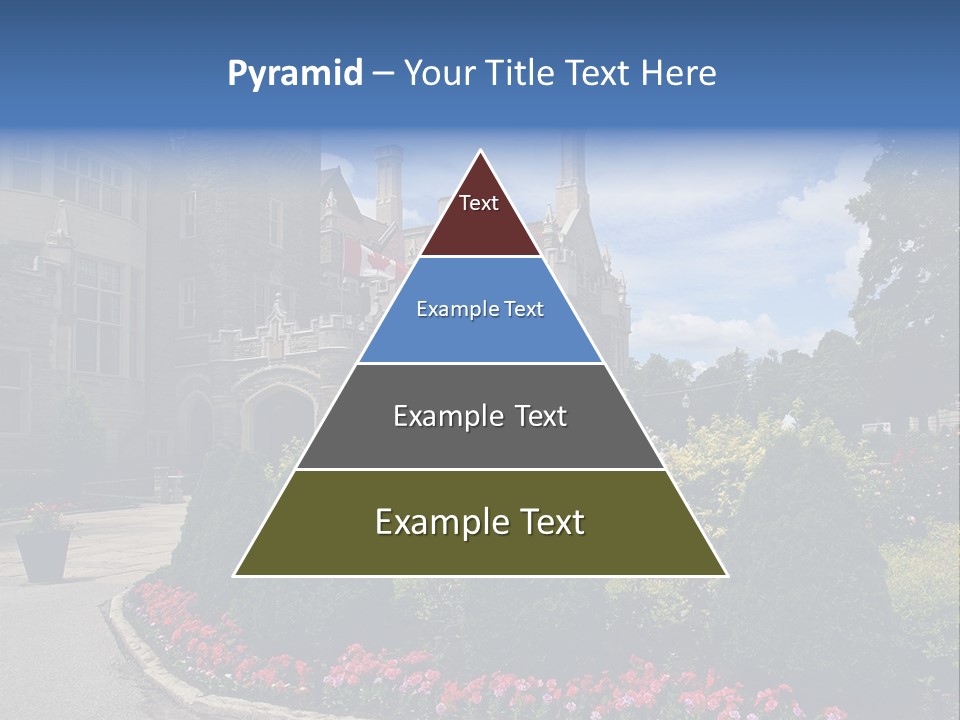 Castle Flowers Casa Loma PowerPoint Template