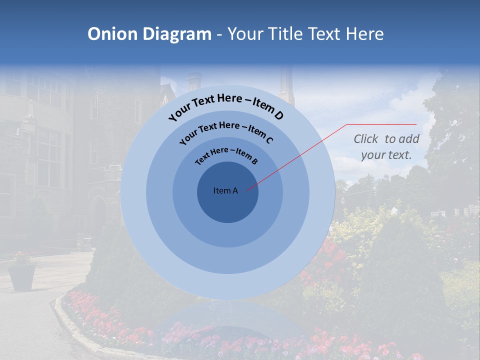 Castle Flowers Casa Loma PowerPoint Template