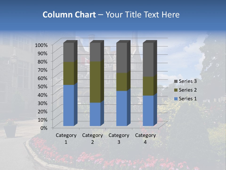 Castle Flowers Casa Loma PowerPoint Template