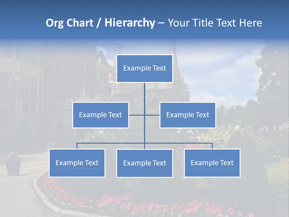 Castle Flowers Casa Loma PowerPoint Template