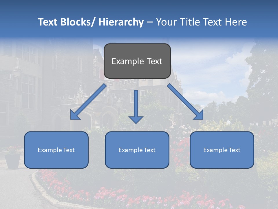 Castle Flowers Casa Loma PowerPoint Template