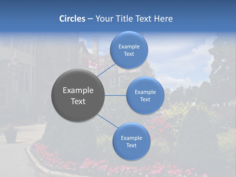 Castle Flowers Casa Loma PowerPoint Template