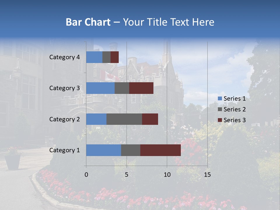 Castle Flowers Casa Loma PowerPoint Template