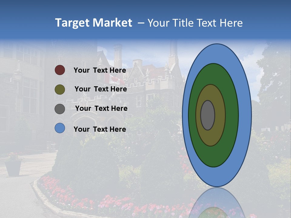 Castle Flowers Casa Loma PowerPoint Template